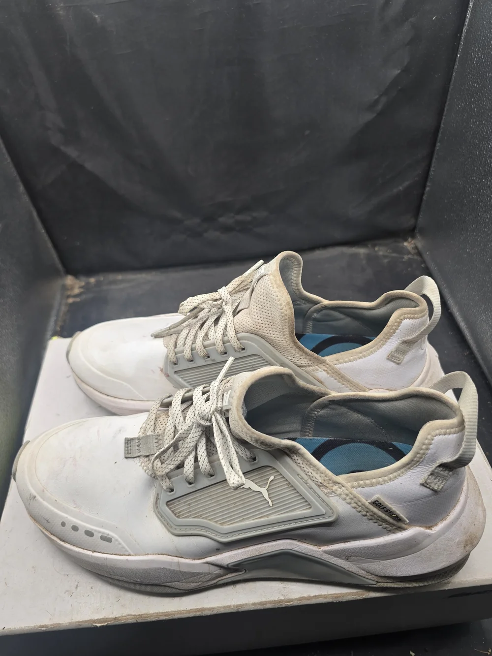 Puma Men’s Sneakers in White and Light‎ Gray